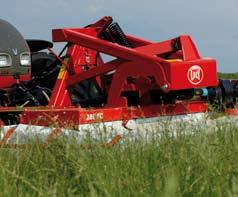 Każda kosiarka czołowa Splendimo posiada podstawowe wyposażenie, takie jak zawieszane połączenie, siłownik hydrauliczny oraz belkę nośną dysków tnących unikatowej konstrukcji Lely.
