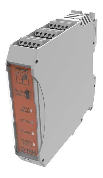 Dioda LED stanu STATUS Dioda LED błędu ERROR Dioda LED typu sondy PROBE TYPE Przełącznik konfiguracji sondy PROBE CONFIG. ZŁĄCZE ZASILANIA (blok 1, 4-stykowy) ZŁĄCZE POMINIĘCIA KONFIG.