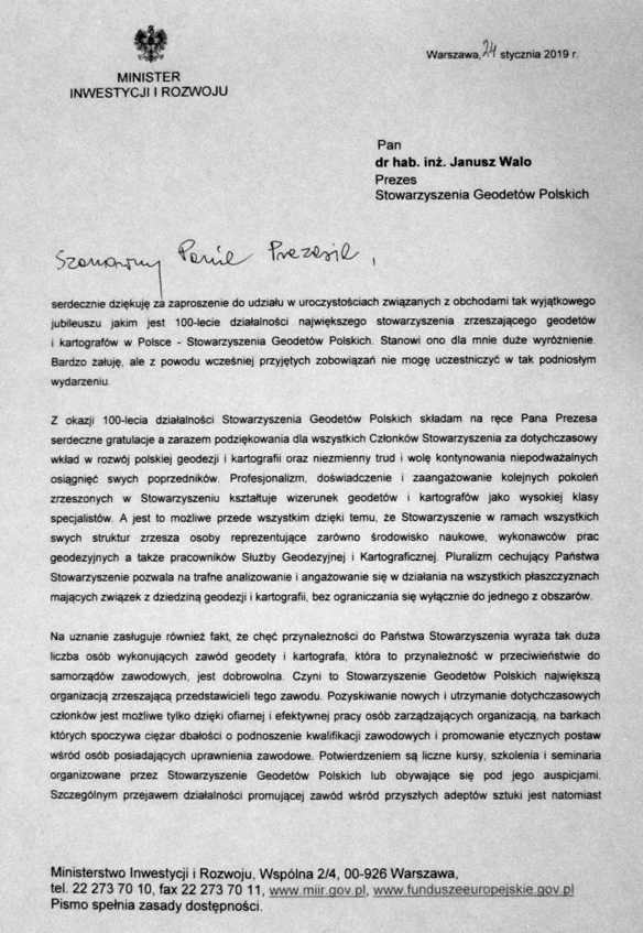 Okolicznościowy list
