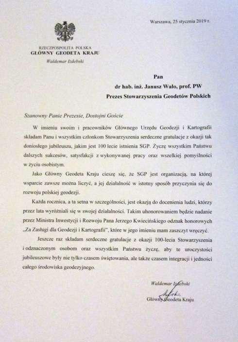 gratulacyjny na jubileusz
