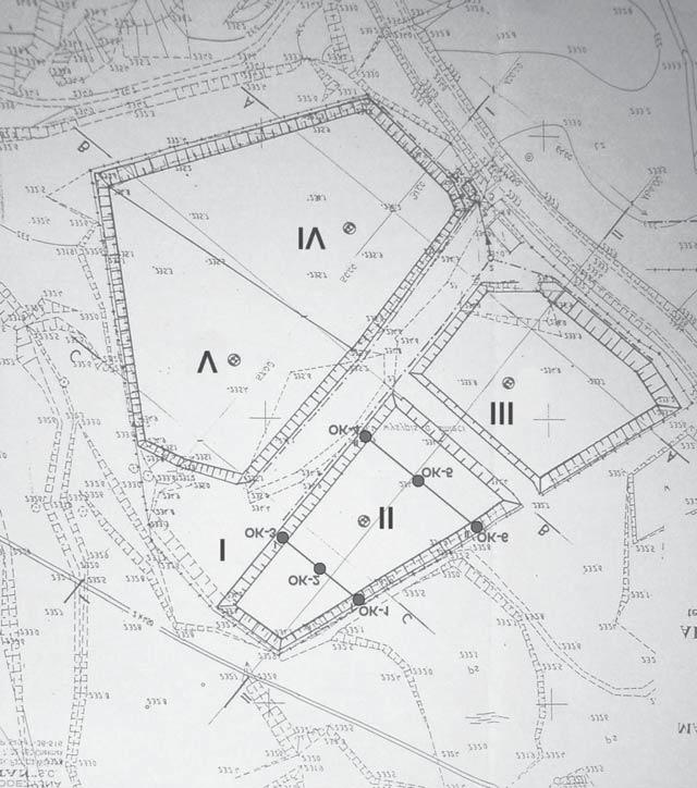 czaj¹cego terenu. Do uszczelnienia wierzchowiny i skarp sk³adowiska nie mo na by³o zastosowaæ folii HDPE, gdy docelowym kierunkiem rekultywacji by³o zadrzewienie.