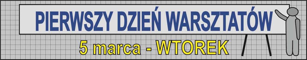 Godz. 14 00 16 00 Przyjazd i zakwaterowanie uczestników RECEPCJA przy wejściu B, poziom 500 BIURO KONFERENCJI przy wejściu C, poziom 500 (przez cały czas trwania konferencji) SZATNIA dla osób nie