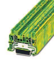 Ground Terminal Block ST 2,5-PE (IEC) rigid!exible [mm 2 ] solid stranded AWG IEC 60 947-7-2 0.08-4 0.08-2.5 28-12 EN 50 019* 0.08-4 0.08-2.5 28-12 * EC Prototype certi"cate no.