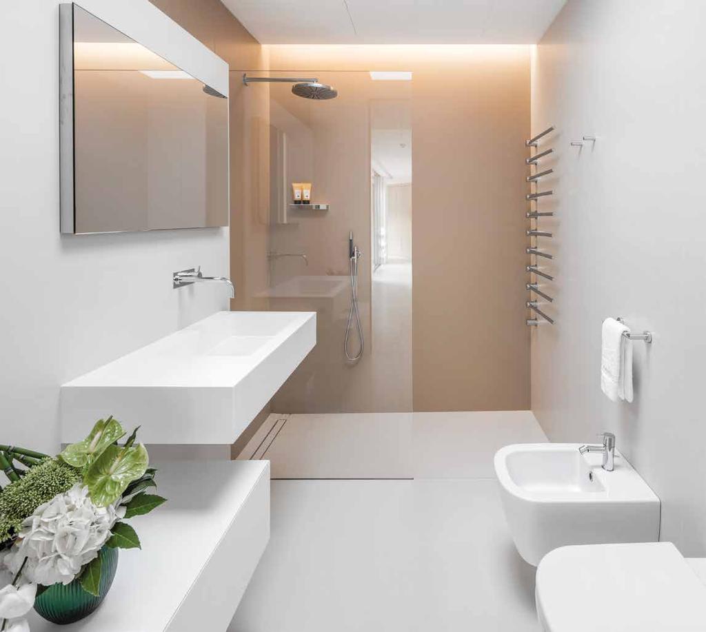 Bathrooms IT LE VIRTÙ DI UN MATERIALE ETERNO La grande qualità estetica del Lapitec si affianca a caratteristiche tecniche che ne fanno un materiale funzionale ed eterno.