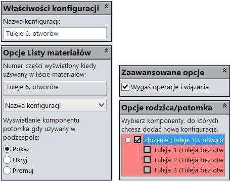 prawym przyciskiem poniżej istniejącej konfiguracji i wybierz Dodaj