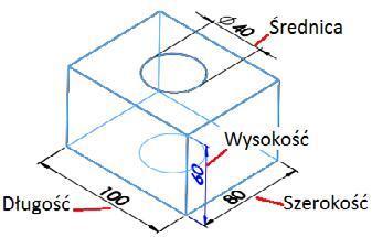 Nazwy wymiarów zmieńnazwy wymiarów jak na rysunku 9.45. Rysunek 9.46.