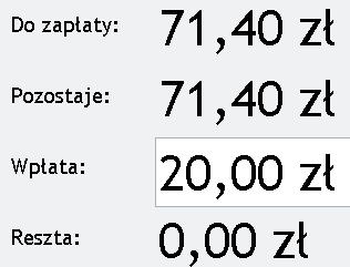 Str. 48 Moduł Detal v. 2012.5.1 jeżeli w Konfiguracji programu Comarch OPT!