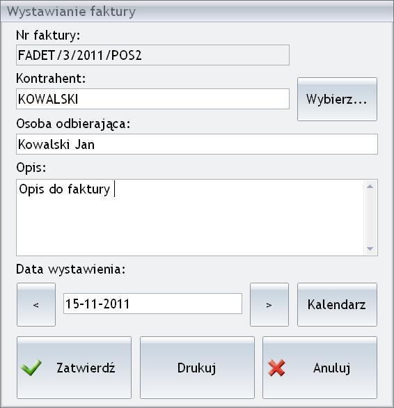 Str. 52 Moduł Detal v. 2012.5.1 Rys. Wystawianie Faktury Sprzedaży. Wystawienie Faktury do Paragonu w systemie Comarch OPT!MA Detal jest niemożliwe jeżeli: 1.