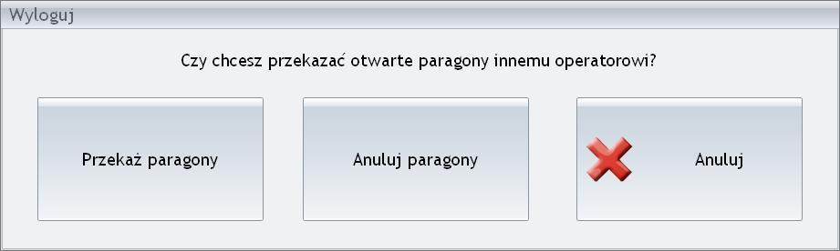 Str. 68 Moduł Detal v. 2012.5.1 wciśnięciu następuje zmiana na wcześniej zalogowanego operatora.