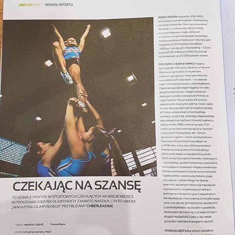 CHEERLEADING OFICIALNIE SPORTEM OLIMPIJSKIM MIĘDZYNARODOWY KOMITET OLIMPIJSKI DAŁ SZANSĘ CHEERLEADING OWI.