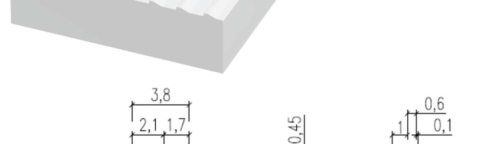 trapezoidalnymi asymetrycznymi - (stosowane