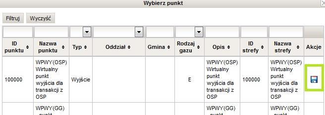 oznaczającą Zapisz : ZUP: Po wybraniu punktu wybiera z listy Typ produktu, Rodzaj