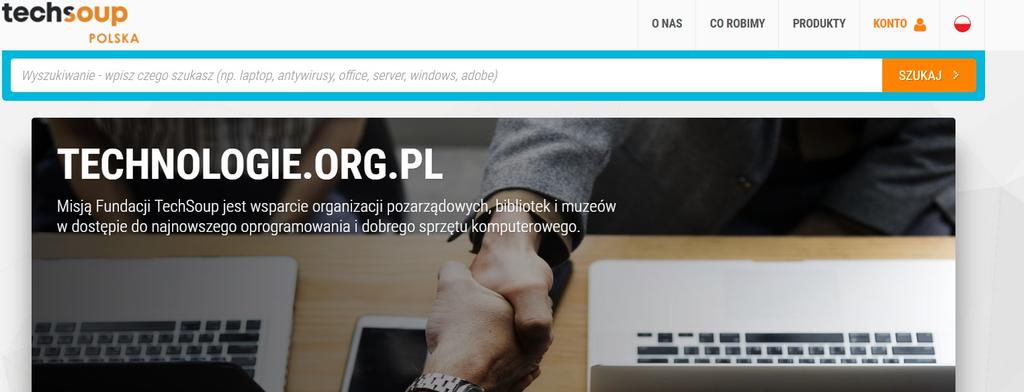 komputerowy. TechSoup współpracuje w tym zakresie z największymi firmami technologicznymi. Część z nich np.