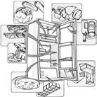 1 Switching on the appliance Once the power plug is inserted in the mains socket, unless the thermostat (1) is set to symbol z the inside light switches on each time the door is opened.