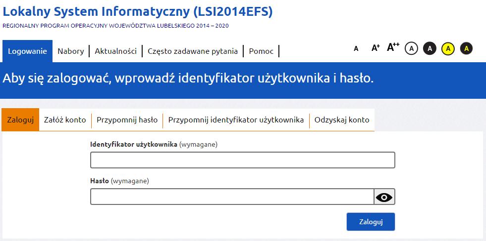 3. Logowanie do systemu Aby zalogować się do systemu należy na stronie