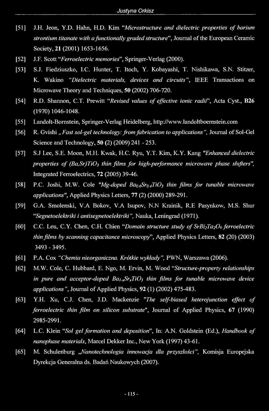 Justyna Orkisz [51] J.H. Jeon, Y.D.
