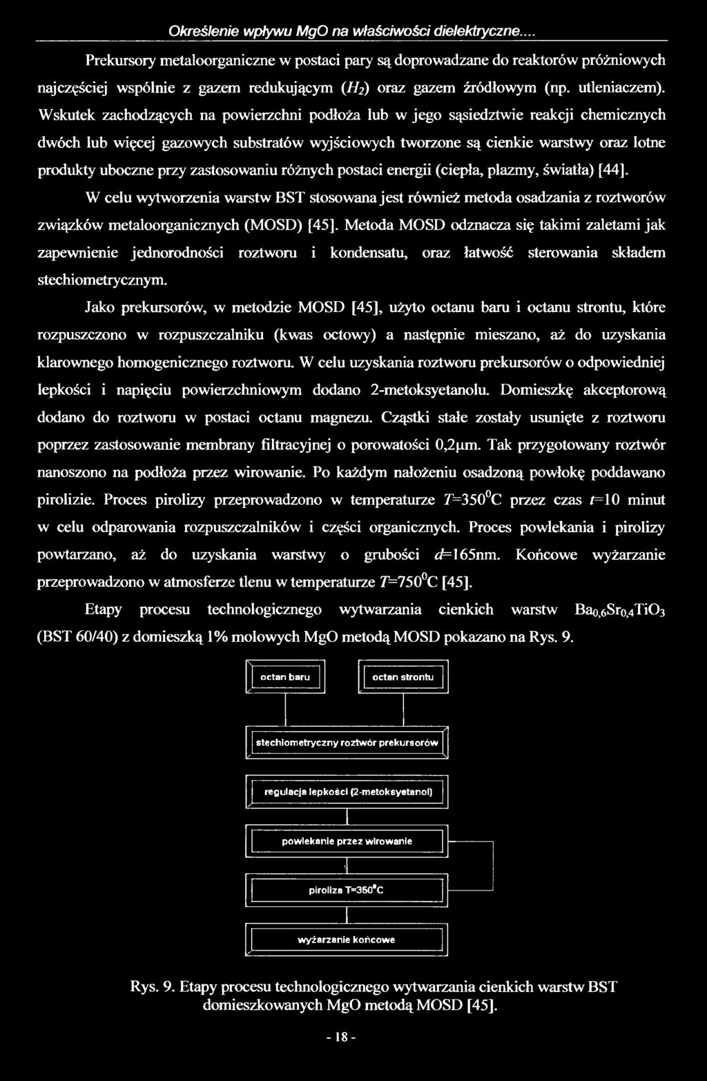 Wskutek zachodzących na powierzchni podłoża lub w jego sąsiedztwie reakcji chemicznych dwóch lub więcej gazowych substratów wyjściowych tworzone są cienkie warstwy oraz lotne produkty uboczne przy