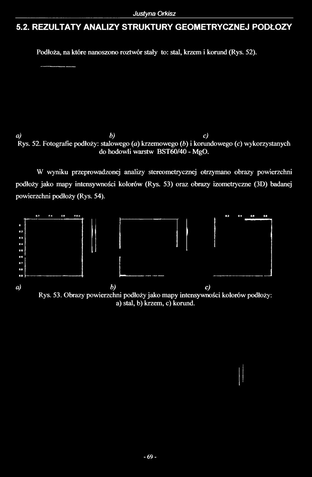 Fotografie podłoży: stalowego (a) krzemowego (b) i korundowego (c) wykorzystanych do hodowli warstw
