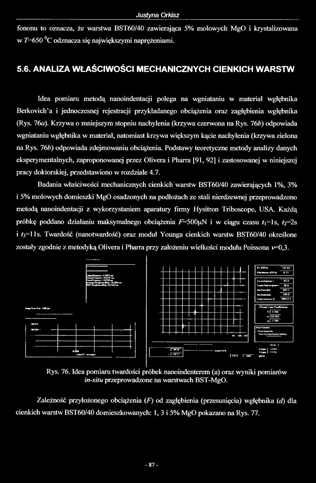 0 C odznacza się największymi naprężeniami. 5.6.