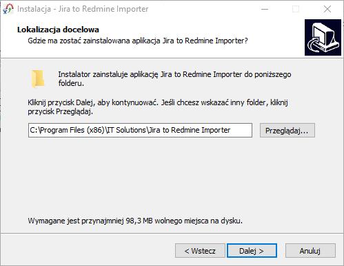 Domyślnie jest to C:\Program Files (x86)\it Solutions\Jira to Redmine Importer.