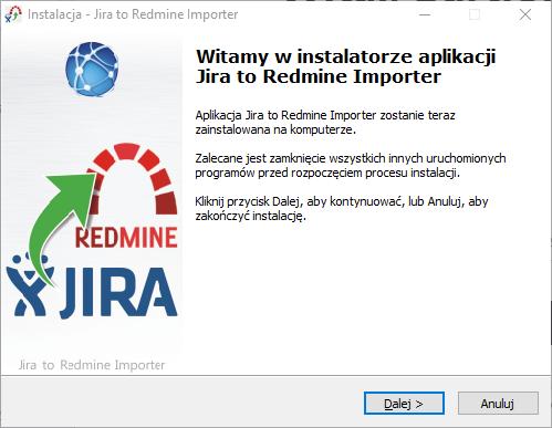 2.1 Proces instalacji Aby rozpocząć instalację należy uruchomić plik instalacyjny