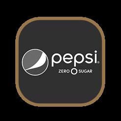NAPOJE NAPOJE ZIMNE Pepsi Pepsi Lime Pepsi zero Schweppes Tonic 7UP Mirinda Lipton, herbata mrożona (cytryna, brzoskwinia, zielona herbata) Soki owocowe (Pomarańcza, Jabłko, Pomidor) Napoje owocowe