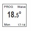 REGULACJA TEMPERATURY Programowanie nieaktywne: Programowanie aktywne: - Zwiększyć za pomocą (maks. 28 C). - Obniżyć za pomocą (minimum 12 C).