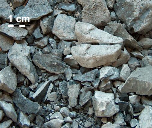 Charakterystyka odpadów wydobywczych Głównymi składnikami skały płonnej pochodzącej z robót górniczych przygotowawczych są piaskowce (10-90%) i skały ilaste.