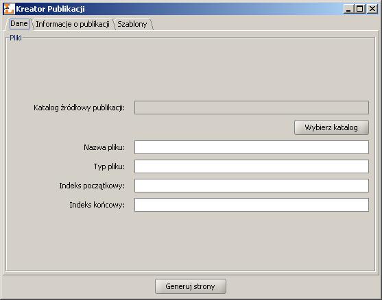 Aplikacja Redaktora 3.2.2.1. Zakładka "Dane" Rysunek 3.10.