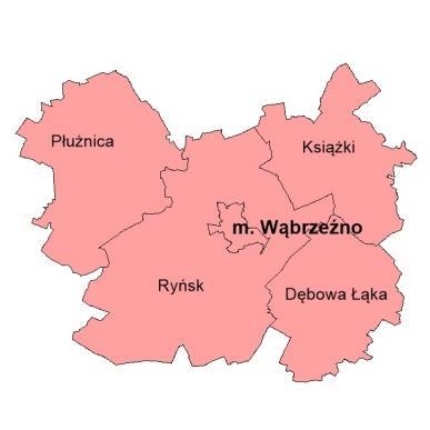 15 POWIAT WĄBRZESKI Powiat wąbrzeski jest drugim najmniejszym pod względem powierzchni powiatem województwa. Zajmuje tylko ok. 2,8% powierzchni regionu i obejmuje 5 gmin.