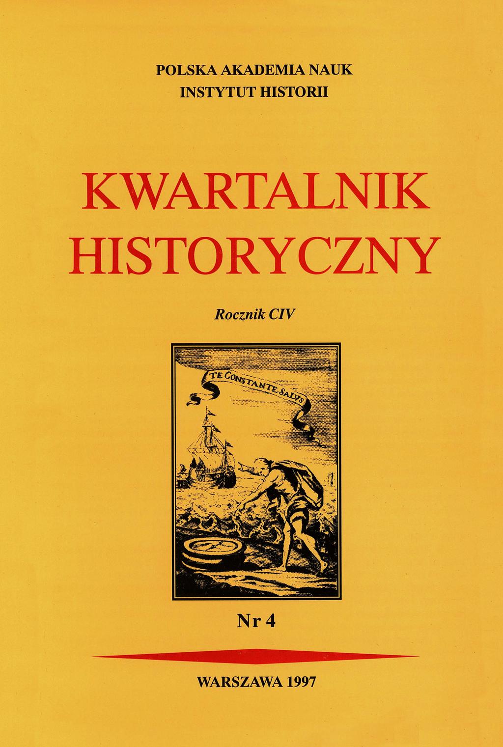 KWARTALNIK HISTORYCZNY