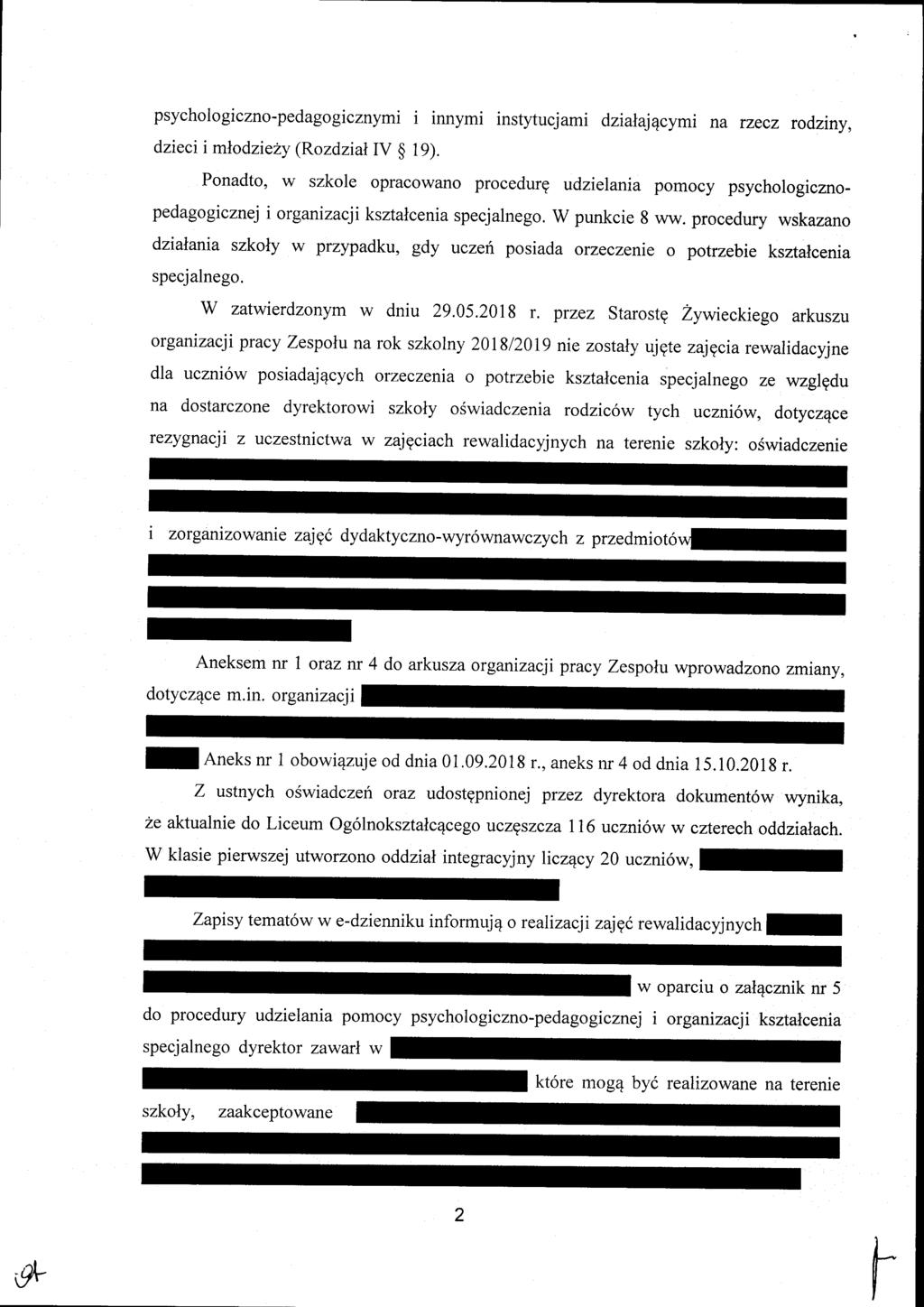 psychologiczno-pedagogicznymi i innymi instytucjami dzialajqcymi na rzecz rodziny, dzieciimlodzie?y (Rozdzial IV g 19).