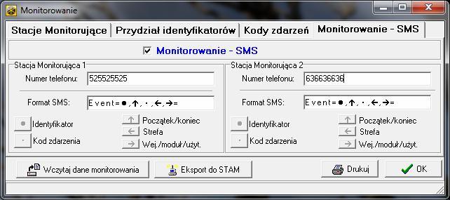 SATEL INTEGRA 93 w określonych odstępach czasu. Dla każdej stacji monitorującej programuje się indywidualnie liczbę dni, godzin i minut między transmisjami.