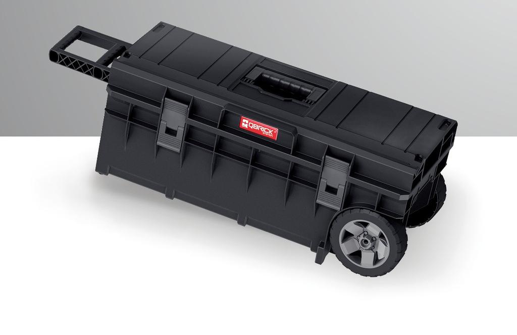 Height/ Wysokość Width/ Szerokość Length/ Długość Capacity/ Pojemność 32,2 cm 38,5 cm 79,3 cm 50 l Qbrick System One Longer Basic Mobile toolbox allows to transport long electrical appliances (e.g. pneumatic drill, angle grinder, stirrer/mixer*).