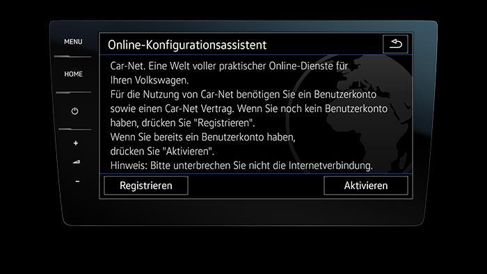 Asystent konfiguracji online łatwo przeprowadzi Cię przez wszystkie wymagane kroki w celu utworzenia osobistego konta Volkswagen Car-Net. Proces rejestracji.