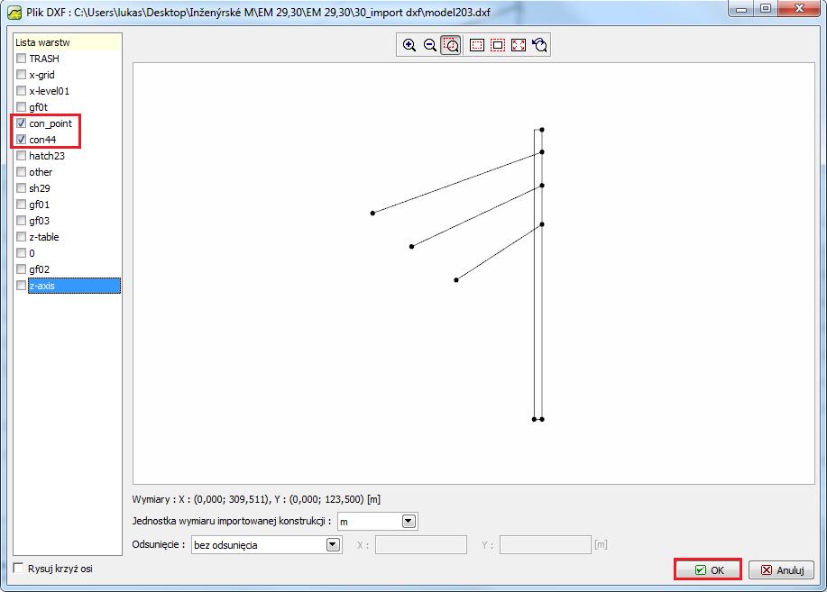 GEO5 MES import DXF