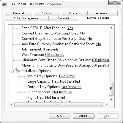 INSTALACJA STEROWNIKA DRUKARKI / STEROWNIKA PC-FAX Jeśli został zainstalowany sterownik PPD 1 Kliknij przycisk [Start] ( ), kliknij [Panel sterowania] a następnie kliknij [Drukarka].