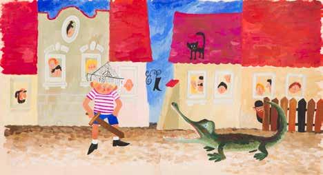 82 MIROSŁAW POKORA (1933-2006) Chłopiec z krokodylem