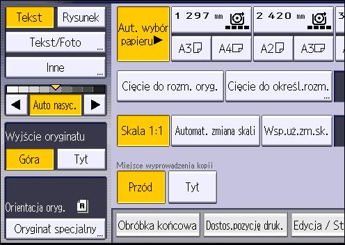 3. Kopiarka 1. Wybierz [Cięcie do określonego rozmiaru]. 2.