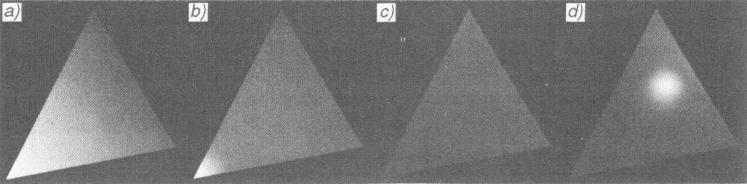 Cieniowanie Phonga Spośród klasycznych, najbardziej zaawansowanym i skomplikowanym pod względem obliczeniowym sposobem odwzorowywania jasności obiektów jest cieniowanie Phonga (ang.