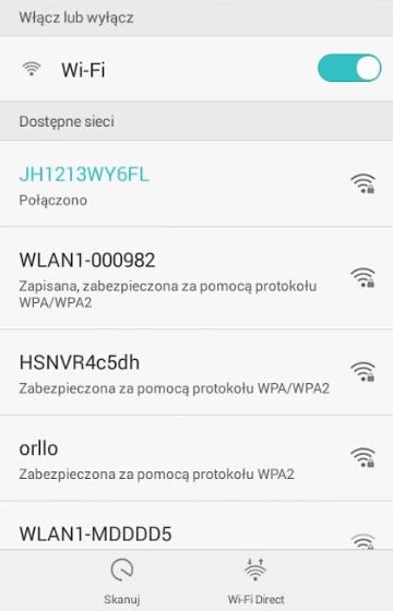 zawierać: (.,-_) 2. Połącz telefon z wygenerowaną siecią Wi-Fi 3.