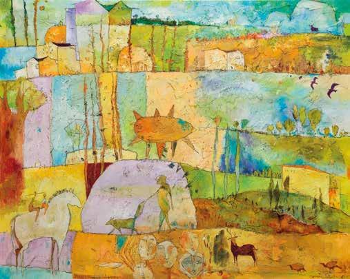olej/płótno, 80 x 100 cm sygnowany p.d.