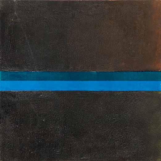 2007 ''CZARNY'' Z CYKLU: WYCINEK NIESKOŃCZONY OLEJ NA PŁÓTNIE I SZLAGMETAL (SZTUCZNE ZŁOTO) 50 x 50 cm' 47