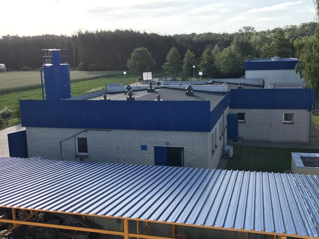 Fot. 9 Rzut dachu budynku socjalno-technicznego widok od