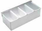 OWOCE ZE STALI NIERDZEW./ STAINLESS STEEL GARNISH DISPENSER 222586 45.5 x14 cm h9.2cm 6poj. 135,00zł 222585 38 x14 cm h9.2cm 5poj.