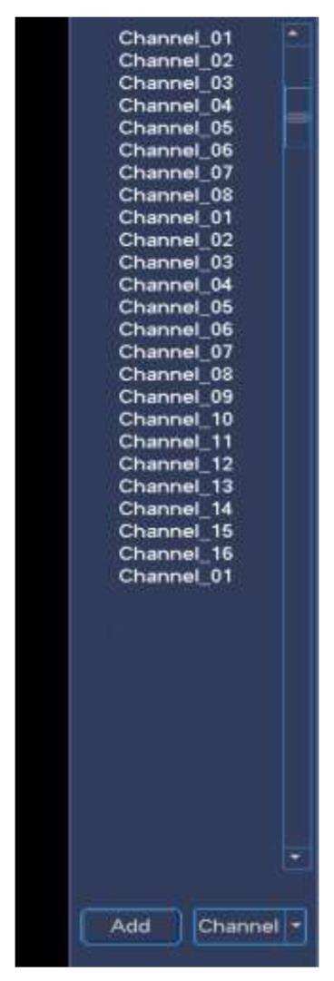 Rysunek 4-3 4.2.2.2 Skrót menu do opcji dodawania urządzenia Kliknij przycisk Add, a system wyświetli interfejs Remote Device. Więcej informacji można znaleźć w podrozdziale 4.3.1.3. Wyświetlanie bieżącego kanału na ścianie wizyjnej Istnieją dwa sposoby na wyświetlenie bieżącego kanału na ścianie wizyjnej.