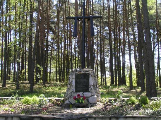 Miejsce pamięci narodowej w lasach brwileńskich.
