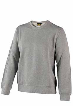 40052 arancio vermiglio naranja bermellón pomarańczowy szkarłatny Felpa girocollo in cotone di alta qualità non garzata, stampa effetto metallico Utility su manica destra. col.