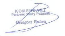 INSTRUKCJA BEZPIECZEŃSTWA POŻAROWEGO dla
