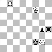 nie są równocenne Sc4 dodatkowo zdejmuje obronę z punktu c6).. 1.Wc4 Ga5 (1 Wh3?) 2.e:d5+ Se6# 1.Sc4 Wh3 (1 Ga5?) 2.c:d5+Sc6#. 4 pochwała nr 1594.